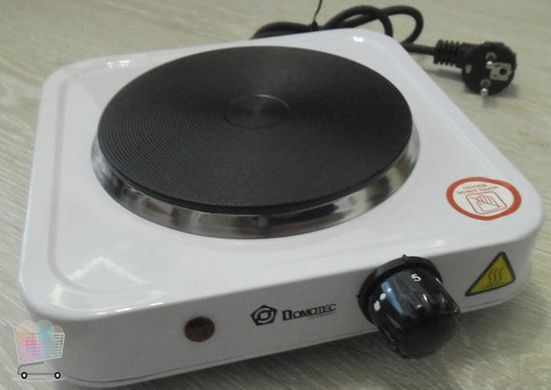 Электроплита дисковая Domotec HP-100 А, электроплита 1 конфорочная настольнаяCG12 PR3