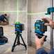 Профессиональный лазерный нивелир 4D 40-42 &bull; Зеленый лазер 360&deg; для стройки и ремонта