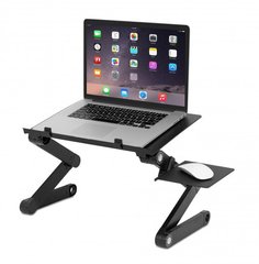 Столик подставка для ноутбука с активным охлаждением Laptop Table T8 стол-трансформер 2 кулера