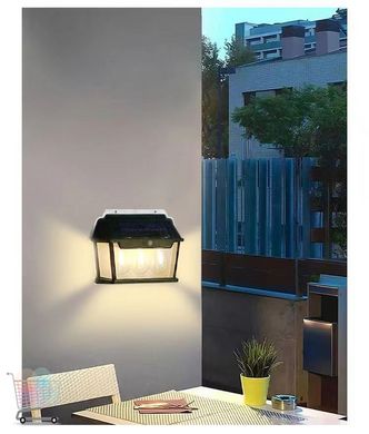 Вуличний підвісний ліхтар HW 999-3W Solar Interaction Wall Lamp із датчиком руху на сонячній батареї