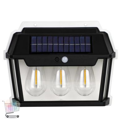 Вуличний підвісний ліхтар HW 999-3W Solar Interaction Wall Lamp із датчиком руху на сонячній батареї