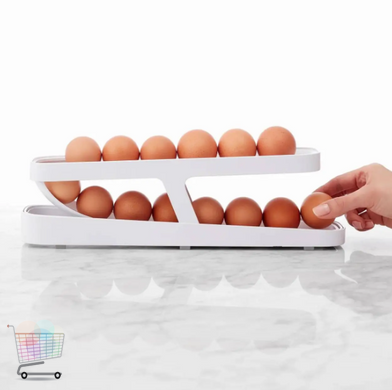 Контейнер для хранения яиц Egg Pan · Двухуровневый органайзер – подставка для яиц