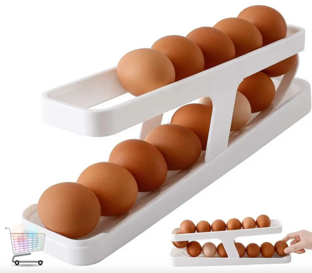 Контейнер для зберігання яєць Egg Pan · Дворівневий органайзер – підставка для яєць
