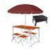 Раскладной стол - чемодан с 4 стульями Folding Table для пикника, рыбалки, дачи, 120х60 см