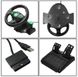 Джойстик руль игровой 3 В 1 Vibration Steering Wheel PS2/PS3/PC USB с виброотдачей/ Игровой спортивный руль
