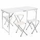 Раскладной стол - чемодан с 4 стульями Folding Table для пикника, рыбалки, дачи, 120х60 см Стол-чемодан