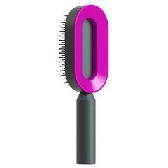 Професійна 3D щітка для волосся Central Hollow Cushion Comb ∙ Масажна щітка для очищення Central Hollow Cushion Comb 3D з кнопкою