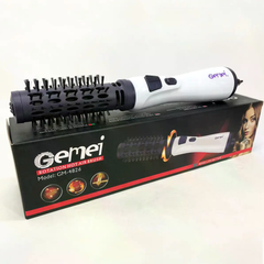 Фен-щітка для волосся GEMEI GM-4826 1000W з обертовою насадкою &bull; Електричний фен-браш для сушіння, укладання, об&rsquo;єму та природної хвилі
