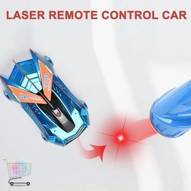 Антигравитационный автомобиль с LED-эффектами и аккумулятором ∙ Машинка-лазерный гонщик с движением по потолку и стенам