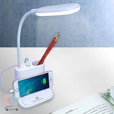 Умная лампа 3в1 USB + PowerBank Портативный светодиодный настольный LED светильник с встроенным аккумулятором