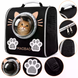 Рюкзак-переноска S-cat1 36&times;24&times;40 см чорний &bull; Рюкзак для котів S-cat1 з прозорим вікном, вентиляцією та верхньою ручкою 36&times;24&times;40 см
