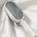 Профессиональная 3D щетка для волос Central Hollow Cushion Comb ∙ Массажная щетка для очищения Central Hollow Cushion Comb 3D с кнопкой