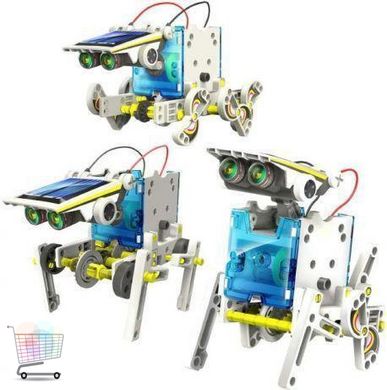 Инновационный робот - конструктор Solar Robot 13 в 1 на солнечной батарее