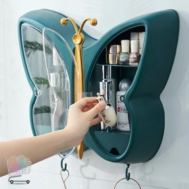 Полочка подвесная в ванную Бабочка · Полка для косметики · Настенный органайзер для косметики
