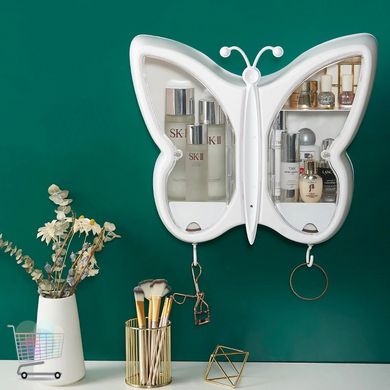 Полочка подвесная в ванную Бабочка · Полка для косметики · Настенный органайзер для косметики