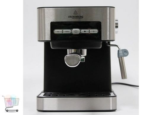 Кофемашина полуавтоматическая Crownberg CB 1566 Espresso Coffee Maker 1000Вт с капучинатором