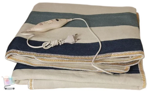 Электрическая простынь Electric Blanket 7420 150&times;180 см с регулируемым нагревом &bull; Электропростынь Electric Blanket 7420 86 Вт 220 В для прогрева кровати, разноцветные полосы