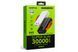 Внешний аккумулятор 30000 mAh Aroimac VP318 White &bull; Портативный Power Bank Super Slim с быстрой зарядкой 22,5W, LED экраном, USB выходами и встроенными кабелями