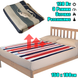 Электрическая простынь Electric Blanket 7420 150&times;180 см с регулируемым нагревом &bull; Электропростынь Electric Blanket 7420 86 Вт 220 В для прогрева кровати, разноцветные полосы