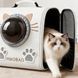 Переноска-рюкзак S-cat2 36&times;24&times;40 см білий &bull; Рюкзак для котів S-cat2 з круглим прозорим вікном, сіткою та вентиляційними отворами
