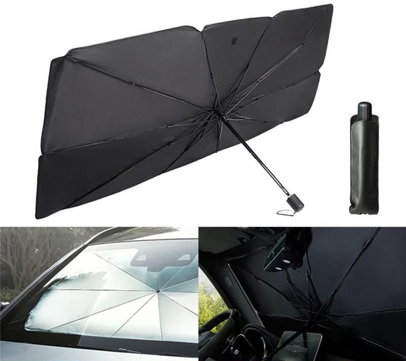Солнцезащитная шторка – зонт на лобовое стекло в авто ∙ Автомобильный .