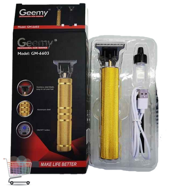 Окантовочный триммер для волос · Профессиональная металлическая машинка для стрижки и окантовки волос, бороды и усов GEEMY GM-6603