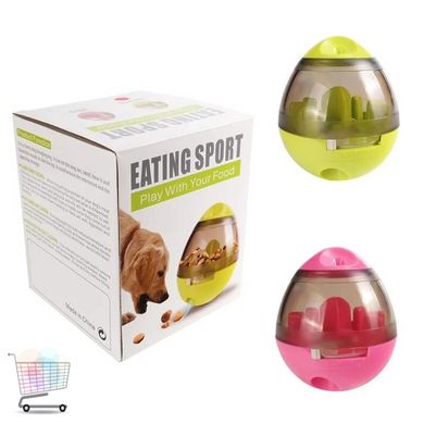 Іграшка для домашніх тварин Eating Sport Дозатор склянка з отвором для їжі диспенсер корму тварин