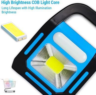 Туристический фонарь HB-9707A с аккумулятором солнечной батареей и Power Bank ∙ Переносной кемпинговый фонарь HB-9707A для туризма