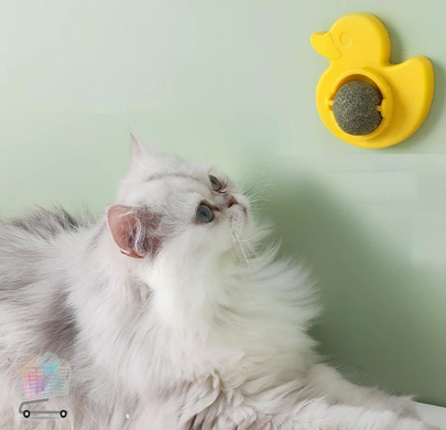 Іграшка з котячою м'ятою AND LY-757 &bull; Обертова кулька для котів Pet Toy на липучці із захисним ковпачком