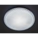 Кругла стельова LED-люстра X-598 50х8х50 см з пультом біла &bull; Сучасний світильник для спальні, кухні, залу та передпокою