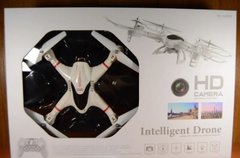 Квадрокоптер с HD камерой Intelligent Drone BF190 (белый) | Летающий дрон на дистанционном управлении PR5