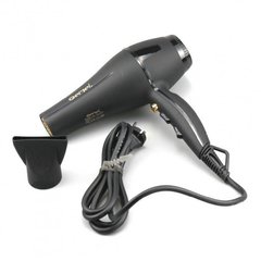 Фен для укладки и сушки волос Gemei Gm-1763 2400W профессиональный черный