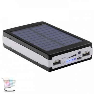 Повербанк на сонячній батареї UN-3102 SOLAR 40000mAh з LED-ліхтариком &bull; Зовнішній акумулятор Power Bank для телефону, планшета, навушників і щоденної підзарядки