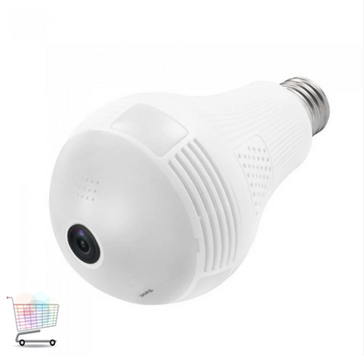 Панорамная WiFi камера видеонаблюдения – Лампочка ‘Рыбий глаз’ 360° Скрытая камера в виде лампочки CAMERA SMART DVR WI-FI H302 IP CAD-B13 2MP