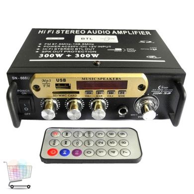 Домашний стерео-усилитель мощности звука AMP SN-666 BT