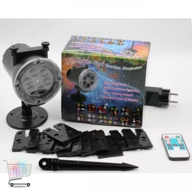 Диско-проектор Laser Light WL-518 12 &bull; Лазерная установка Laser Light WL-518 12 с 12 проекциями и дистанционным пультом для праздников