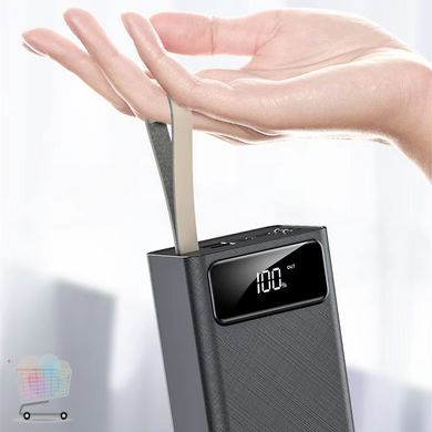 Повербанк с дисплеем K-320 · Внешний аккумулятор 30000 mAh · Power Bank с ремешком