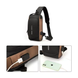 Компактна нагрудна сумка Backpac XL-1514100 чорно-сіра &bull; Маленька сумка через плече з кодовим протикрадіжним замком для телефона, документів і поїздок