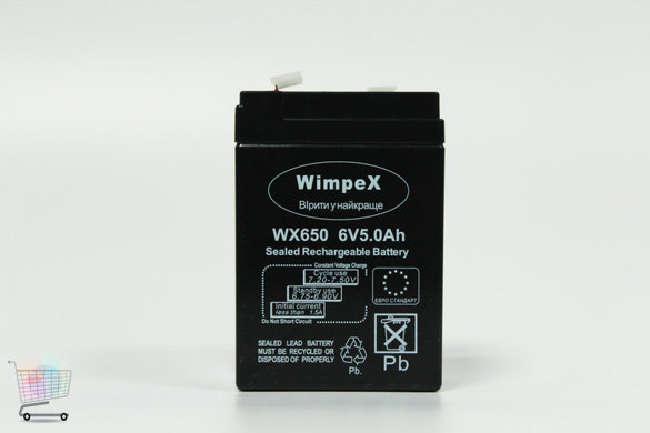 Аккумулятор 6 вольт 5 ампер 645 6V 5.0Ah Wimpex 2021
