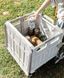 Складная пластиковая корзина &middot; Тележка для продуктов 41х39х33 см &middot; 8 металлических колес &middot; Выдвижная ручка