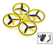 Квадрокоптер Drone 928 с перчаткой управления рукой и датчиками препятствий | Летающий дрон PR4
