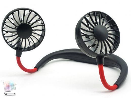 Портативний шийний вентилятор 360° Neck Fan · Кондиціонер – охолоджувач Hands-free · USB зарядка