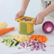 Багатофункціональна овочерізка – чоппер подрібнювач для нарізування картоплі фрі та овочів соломкою