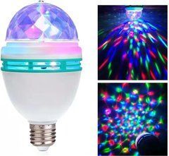 Диско лампа Ball RHD-15 LY 399 &bull; Светодиодная вращающаяся диско-лампа Ball RHD-15 LY 399 E27 RGB для вечеринок и праздников