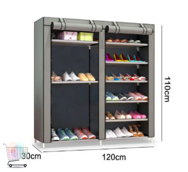 Тканевый органайзер - шкаф для обуви Shoe Cabinet, 2 секции, 6 полок
