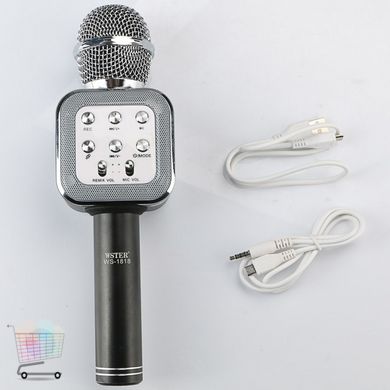 Детский беспроводной караоке микрофон WS-1818 с функцией изменения голоса