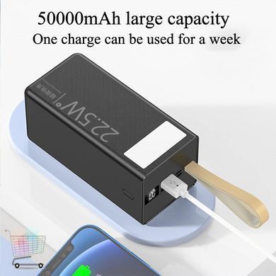 Зовнішній акумулятор UNITECH U86A 50000mAh з підтримкою Quick Charge ∙ Power Bank UNITECH U86A 50000mAh для подорожей