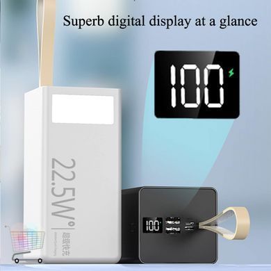 Зовнішній акумулятор UNITECH U86A 50000mAh з підтримкою Quick Charge ∙ Power Bank UNITECH U86A 50000mAh для подорожей