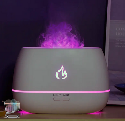 Ультразвуковой увлажнитель воздуха Blaze с эффектом пламени и подсветкой - ночником на 7 цветов