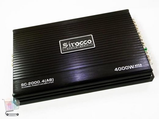 Усилитель мощности звука в авто Sirocco SC-2000.4 2000W 4-х канальный